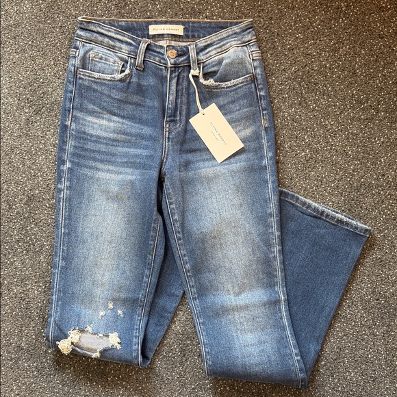 Flying Monkey Classic Blue Straight Leg Jeans - Picture 1 of 2